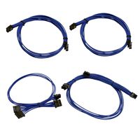 EVGA Blue 1600 G2/P2/T2 Additional Power Supply Cable Set, Individually Sleeved (100-CU-1600-B9)