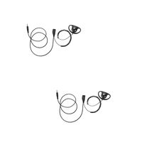2 Pack BOMMEOW BDS15-K4 D Shape Earhanger D-Style Earpiece for Kenwood 1-Pin Business PKT-23 Portable Radio