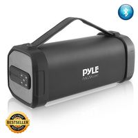 Pyle PBMSQG9 Compact & Portable Bluetooth Wireless Speaker with Built-in Rechargeable Battery MP3/USB/Micro SD Reader FM Radio