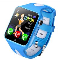 Fan-Ling 1PCS Kids GPS Smartwatch,1.44 inch Anti-Lost Smart Watch for Children Girls Boys,Multifunction Smartwatch,GPS Tracker Watch,Support Music,Weather Report (A)