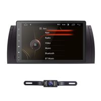 hizpo Car Stereo Radio GPS Navigation, Android 8.1 OS 9 Inch Touch Screen WiFi Bluetooth Fit for BMW 5 E39 BMW X5 E53 BMW M5 BMW 7 Series + Rear View Camera