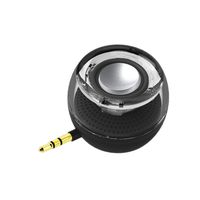 Wireless Speakers, Leadsound Crystal Portable mini Speaker with 3.5mm Aux Audio Jack Plug in Clear Bass Micro USB Port Audio Dock for Smart Phone, for iPad, computer (Black)
