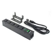 Lowell ACS-1505-SW-SD AC Power Strip with 5 15A NEMA Outlets, On/Off Switch and Surge Suppression