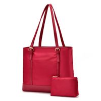 BAG WIZARD Lightweight Water Resistant Nylon Work Womens Tote Bag Large Capacity Shoulder Bag fit 15.6inch Laptop