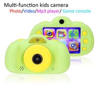 Multi-Functional Kids Camera with Playable Games, 2.4 Inch Display Children Digital Camera with MP3 Play, for Boys/Girls (Green)