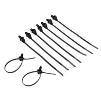 30Pcs Fit for All Cars Mount Wire Tie Clip Releasable Nylon Tie Wrap Cable Fastening Clips Self-Locking Plastic Zip Tie Fasten for 6-7mm Hole