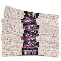Beamer 6 Inch Unbleached Hard Bristle Pipe Cleaners, 2112 Pieces, 48 Bundle Display - 100% Cotton, Extra Absorbent, Tapered, No Colors Or Dyes, Bendable, Reusable + Beamer Smoke Collectible Sticker
