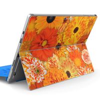 igsticker Ultra Thin Premium Protective Back Stickers Skins Universal Tablet Decal Cover for Microsoft Surface Pro7 / Pro2017 / Pro6 000934 Flower Orange
