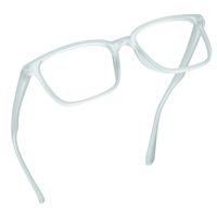 LifeArt Plastic Blue Light Blocking Glasses,Oval Computer Reading Glasses,Transparent Lens,Reduce Headaches&Eyestrain,Stylish for Women/Men,+0.75 Magnification