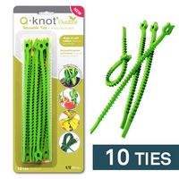 UT Wire Q Knot Outdoor Garden Reusable Tie, Green, green