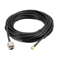 uxcell RG58 Coax Cable N Male to RP-SMA Male Pigtail Cable 50 Ohm 32.8 ft