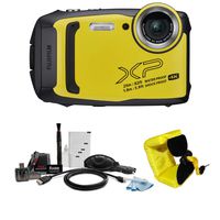 Fujifilm FinePix XP140 Digital Camera (Yellow) w/Floating Strap Accessory Bundle - Water, Shock, Freeze, and Dustproof
