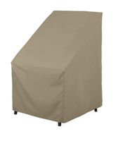 SunPatio Outdoor High Back Chair Cover, Water Resistant, Lightweight, Helpful Air Vents, All Weather Protection, 27" W x 30" D x 42" H, Neutral Taupe