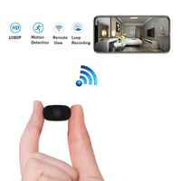 Hidden Cameras HUOMU Mini spy cam 1080P HD Wireless WiFi Cameras Remote View Video Recorder Tiny Home Security Indoor Outdoor Cameras Smart Motion Detection