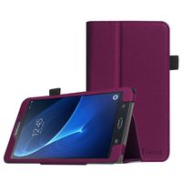 Fintie Folio Case for Samsung Galaxy Tab A 7.0 - Premium Vegan Leather Slim Fit Folio Stand Cover for Samsung Galaxy Tab A 7.0 Tablet 2016 Release (SM-T280/SM-T285), Purple