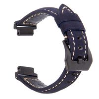 BIYATE Geniuin Leather Band Replacement Strap for Garmin Forerunner 235/220/230/620/630/735XT,Women Men Soft Leather Accessories Band Bracelet for Garmin Approach S20/S5/S6