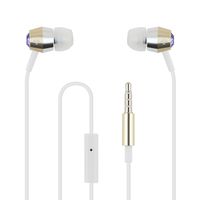 kate spade new york Earbuds [in-Ear Headphones] with Gold & Silver Trim - Tanzanite
