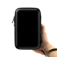 ADVcer 3DS Case, EVA Waterproof Hard Shield Protective Carrying Case with Detachable Hand Wrist Strap for Nintendo New 3DS XL, New 3DS, 3DS XL, 3DS, 3DS LL or 2DS XL or DSi, DS Lite (Black)