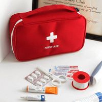 YunZyun Portable First Aid Kit Medical Bag Survival First Aid Kit for Home and Outdoor Emergency Surviva (Red)