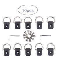 Xintan Tiger Pack of 10 Safety Kayak D Rings Outfitting Accessory (Provide Hex Wrench) For Boat Canoe Kayak Fishing Rigging