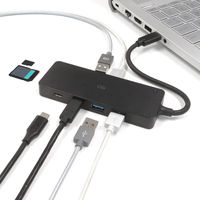 Omnigates Slim USB Type-C 7-Port Data Hub (4 USB 3.0, 2 Type-C, 1 SD/Micro SD Card Reader) for New MacBook, Mac Pro/Mini, iMac, Surface Pro XPS, Pixelbook Laptop, PC, USB Flash Drive, and More