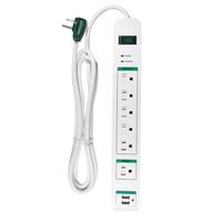 GoGreen Power GG-16326USB 6 Outlet Surge Protector with 2 USB Ports