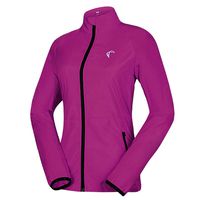 Shelcup Women's Packable Windbreaker Jacket, Lightweight and Visible, Active Cycling Running Skin Coat, Purple S