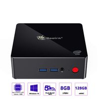 Mini PC Beelink X45 Windows 10, Intel Gemini Lake Celeron Processor J4105,LPDDR4 8G/SSD MSATA 128G,Supports 4K 60FPS Play/Dual HDMI/Dual WiFi/Gigabit Ethernet/HDD Extension/SD Card/BT4.0