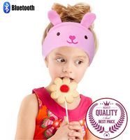 Charlxee Kids Bluetooth Headphones Cozy and Foldable Headphone Headband Infant Headphones for Air Travel or Home-Pink Bunny