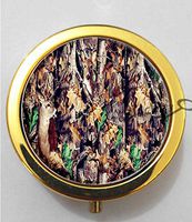 BlackKey Tree Camo 3-Compartment Decorative Pocket Gift Box Case Organizer for Pill, Color 2-1042