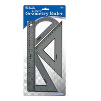 BAZIC 4-Piece Geometry Ruler Combination Sets(Case of 24)