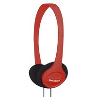 Koss KPH7R Portable On-Ear Headphone with Adjustable Headband - Red