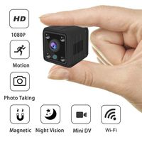 Mini Spy Camera WiFi, RRigo HD 1080P Spy Camera Wireless Hidden Camera Live Streaming with Microphone, Night Vision, Motion Detection, for Baby/Elder/Pet Monitor Fit Indoor Remote Control