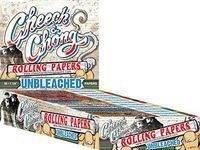 4 Packs Cheech and Chong 1 1/4 Unbleached Cigarette Rolling Papers (50 Rolling Papers Per Pack) + Limited Edition Beamer Smoke Sticker. Used with Legal Smoking Herbs, Rolling Tobacco, Herbal Mixes