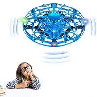 Nice-Live Hand Operated Drones Toy for Kids Adults, Mini Drone with Omnidirectional Flip, Hands Free UFO Flying Toys Easy Gesture Sensing, Gifts for Boys or Girls (Blue)