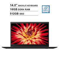 2019 Lenovo Thinkpad X1 Carbon 14 Inch FHD Laptop (8th Gen Inter 4-Core i7-8550U up to 4.0GHz, 16GB DDR4 RAM, 512GB SSD, Intel UHD Graphics 620, Backlit Keyboard, FP Reader, Windows 10) (Renewed)