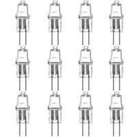 Sunlite Series Q20/CL/G4/24V/12PK Halogen 20W 24V Q20 Single Ended Capsule Light Bulbs, Clear Finish, 3200K Bright White Bi-Pin (G4) Base, 12 Pack