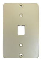 Allen Tel Products AT630ABC-6 Single Gang, 1 Port, 6 Position, 6 Conductor Wall Telephone Outlet Jack, Plastic Sleeve, Ivory