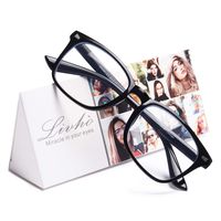 Livhò Blue Light Blocking Computer Glasses, Tablet/Gaming/TV/Phones Glasses for Women Men, Anti Eyestrain Filter UV Glare & Reduce Headache Eyewear Fake Glasses - 0.0 Magnification