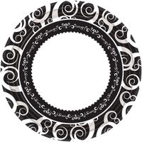 Hanna K. Signature Collection 18 Count Classic Medley Paper Plate, 10.25-Inch