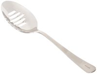 Mercer Culinary 18-8 Stainless Steel Plating Spoon with Slotted Bowl, 9 Inch