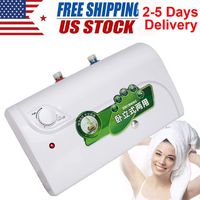 Fencia 1500W 30 Degree~65 Degree 8L Tank Electric Hot Water Heater Household Bathroom Kitchen from USA Stock, 2-5 Days DELIVERY