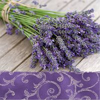 Paper Luncheon Napkins 2 X 20pcs 13"x13" Bouquet of Lavender Purple Flowers