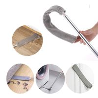 Reusable Magic Microfibre Duster Retractable Bedside Dust Brush Long Handle Mop Sweep Artifact Household Bed Bottom Gap Clean