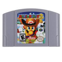 for N64 Mario Party 2 Video Game Cartridge Consoles Card - US Version