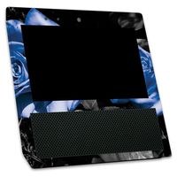 MightySkins Skin Compatible with Amazon Echo Show - Blue Roses | Protective, Durable, and Unique Vinyl Decal wrap Cover | Easy to Apply, Remove, and Change Styles | Made in The USA