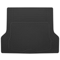 BDK MT-785-BK Black Heavy Duty Cargo Floor Mat-All Weather Trunk Protection, Trimmable to Fit & Durable HD Rubber
