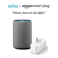 All-new Echo (3rd Gen) bundle with Amazon Smart Plug - Heather Gray
