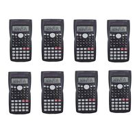 Pack 8 pcs Scientific Calculator,Double Lines Display Engineering Scientific Calculator with Slide Off Case(8pcs)