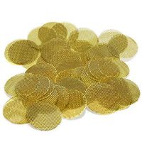 50 Beamer Premium Brass Screens 0.625" (5/8") Inch Size + Limited Edition Beamer Smoke Sticker…
